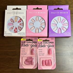 Pretty Woman and LA Colors Faux Nails Bundle